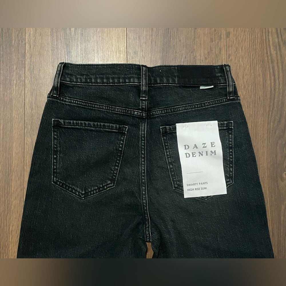 NWT Women’s Daze Black Smarty Pants High Rise Slim Jeans 25 - Picture 8 of 13